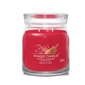 Yankee Candle &Alpha;&rho;&omega;&mu;&alpha;&tau;&iota;&kappa;ό &Kappa;&epsilon;&rho;ί Signature &sigma;&epsilon; &Gamma;&upsilon;ά&lambda;&iota;&nu;&omicron; &Delta;&omicron;&chi;&epsilon;ί&omicron; Medium &sigma;&epsilon;&iota;&rho;ά Sparkling Cinnamon