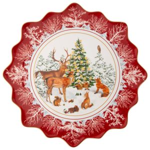 Villeroy & Boch &Pi;&iota;&alpha;&tau;έ&lambda;&alpha; &sigma;&tau;&rho;&omicron;&gamma;&gamma;&upsilon;&lambda;ή 42cm Forest animals &sigma;&epsilon;&iota;&rho;ά Toy's Fantasy