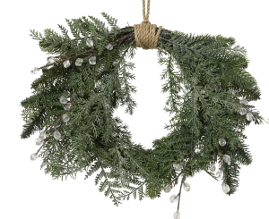 &Chi;&rho;&iota;&sigma;&tau;&omicron;&upsilon;&gamma;&epsilon;&nu;&nu;&iota;ά&tau;&iota;&kappa;&omicron; &Sigma;&tau;&epsilon;&phi;ά&nu;&iota;  Icecubes wreath icy icecubes indoor D.40cm x H.11cm