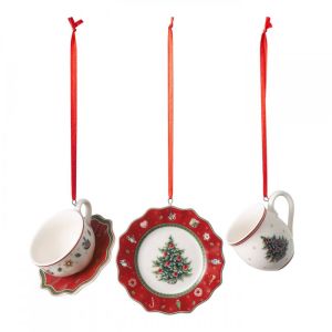 Villeroy & Boch &Sigma;&epsilon;&tau; 3 &tau;&epsilon;&mu;. &sigma;&tau;&omicron;&lambda;ί&delta;&iota;&alpha; &kappa;&rho;&epsilon;&mu;&alpha;&sigma;&tau;ά 4cm &kappa;&omicron;&kappa;/&nu;&alpha; Tableware &sigma;&epsilon;&iota;&rho;ά Toy's Delight Decoration