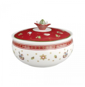 Villeroy & Boch &Delta;&omicron;&chi;&epsilon;ί&omicron; 10&chi;13 &epsilon;&kappa;.  &sigma;&epsilon;&iota;&rho;ά Toy's Delight &mu;&pi;&iota;&sigma;&kappa;&omicron;&tau;&omega;&nu; -&zeta;&alpha;&chi;&alpha;&rho;&iota;&epsilon;&rho;&alpha; Classic Christmas & Toy's delight, Annual Christmas edition, Covered sugar 0,42 l