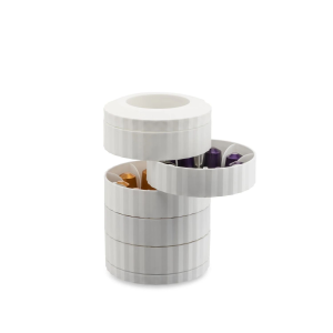 Alessi &Theta;ή&kappa;&eta; &mu;&epsilon; 5 &pi;&epsilon;&rho;&iota;&sigma;&tau;&rho;&epsilon;&phi;ό&mu;&epsilon;&nu;&alpha; &rho;ά&phi;&iota;&alpha; &gamma;&iota;&alpha; &kappa;ά&psi;&omicron;&upsilon;&lambda;&epsilon;&sigmaf; &epsilon;&sigma;&pi;&rho;&epsilon;&sigma;&sigma;&omicron; (40 &theta;έ&sigma;&epsilon;&omega;&nu;) White &sigma;&epsilon;&iota;&rho;ά Plisee