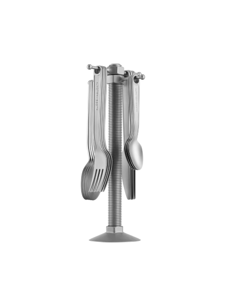 Alessi CONVERSATIONAL OBJECTS Μαχαιροπήρουνα Ανοξείδωτα Σετ 16 Τμχ Με Βάση Στήριξης
