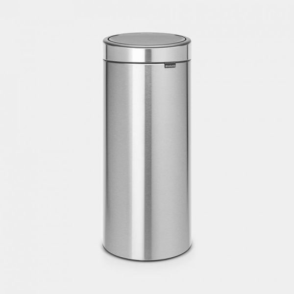 BRABANTIA Δοχείο Απορριμμάτων Touch Bin 30lt Ματ Ανοξείδωτο - 080.1153/49