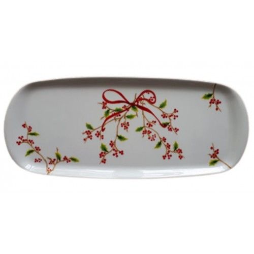 Χριστ/κη Πιατέλα Ορθογώνια Πορσελάνη 36,5 εκ., Noel, ΙΩΝΙΑ