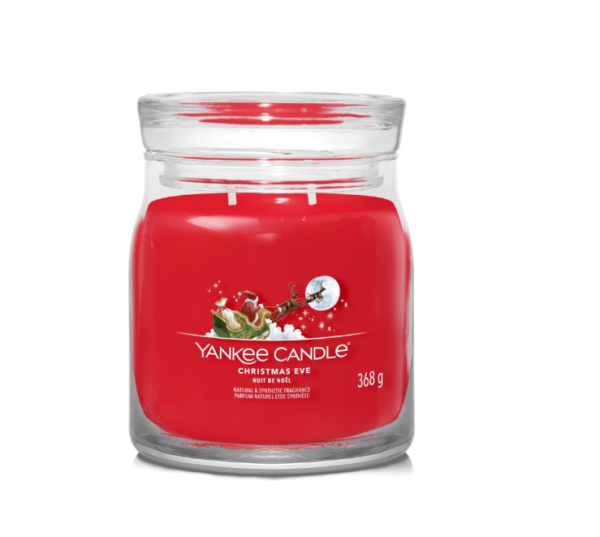 Yankee Candle Αρωματικό Κερί Signature σε Γυάλινο Δοχείο Medium σειρά Christmas Eve