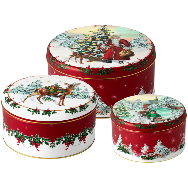 Villeroy & Boch Σετ 3 τεμ. δοχεία μεταλλικά σειρά Winter Collage Accessoires