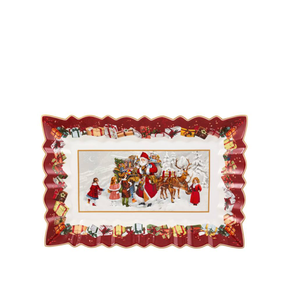 Villeroy & Boch Πιατέλλα παραλληλόγραμμη 35Χ23Χ3,5 εκ. Santa and Kids σειρά Toy's Fantasy