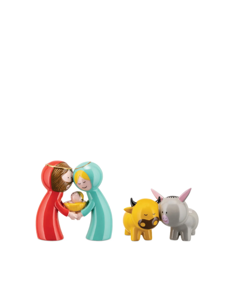 Happy Eternity Baby ALESSI SET OF 2 FIGURINES Design: Marcello Jori , Massimo Giacon