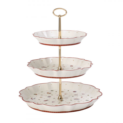 ΠΙΑΤΕΛΑ ΤΡΙΠΛΗ 3 ΕΠΙΠΕΔΩΝ Villeroy & Boch Toy's Delight 3-Tier Tray Stand 