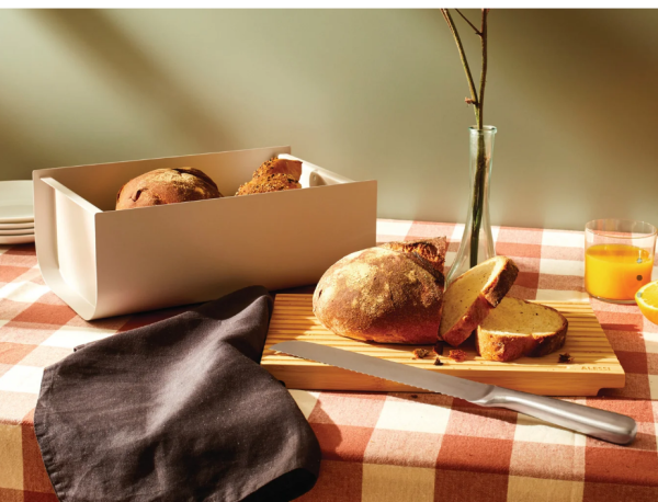 Alessi Ψωμιέρα 34x21x14cm με καπάκι σειρά Mattina