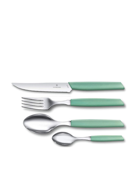 Μαχαιροπίρουνα μαύρα σετ 24 τμχ Swiss Modern-Πρασινο PAL