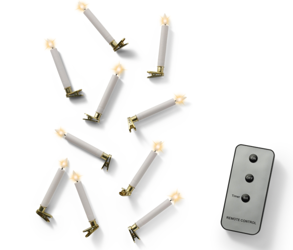 Λαμπάκια Κεριά LED - Λευκό/Θερμό Λευκό candle lights steady BO indoor