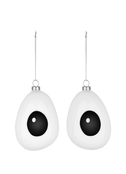 Alessi Χριστουγεννιάτικη μπάλα σετ 2τμχ Φ 9εκ. σειρά Holly Treebies Carol