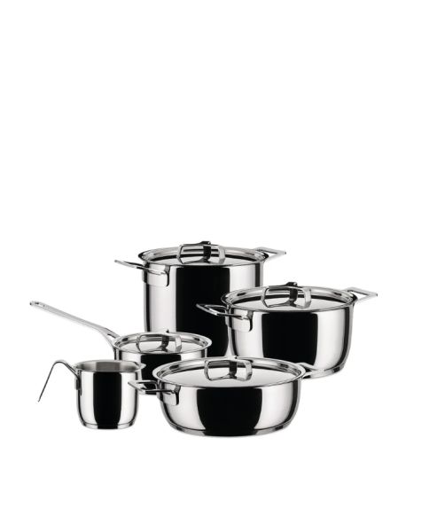 Alessi Σετ 6 τεμ. Σκεύη S/steel σειρά Pots & Pans