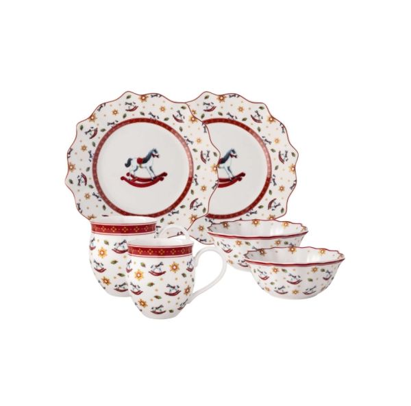 Villeroy & Boch Σετ 6 τεμ. Breakfast for Two Rocking Horse σειρά Toy's Delight