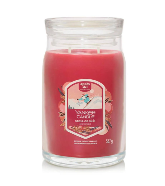 Yankee Candle Κερί σε Γυάλινο Δοχείο Large σειρά Santa on Skis