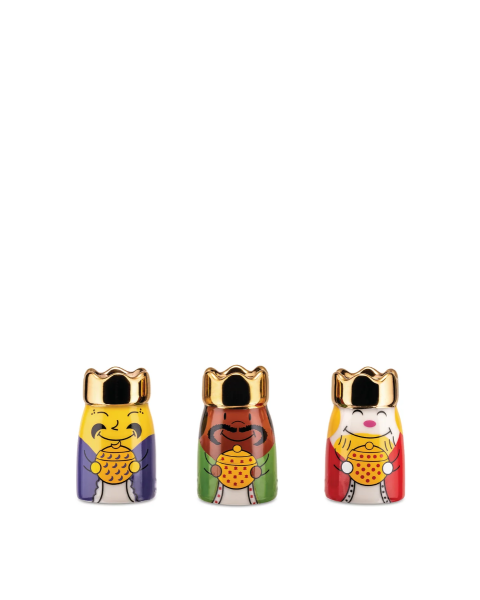 ALESSI ΦΙΓΟΥΡΕΣ ΜΑΓΟΙ Re Magi SET OF 3 FIGURINES  3CMX4.8CM   Design: LPWK , Massimo Giacon