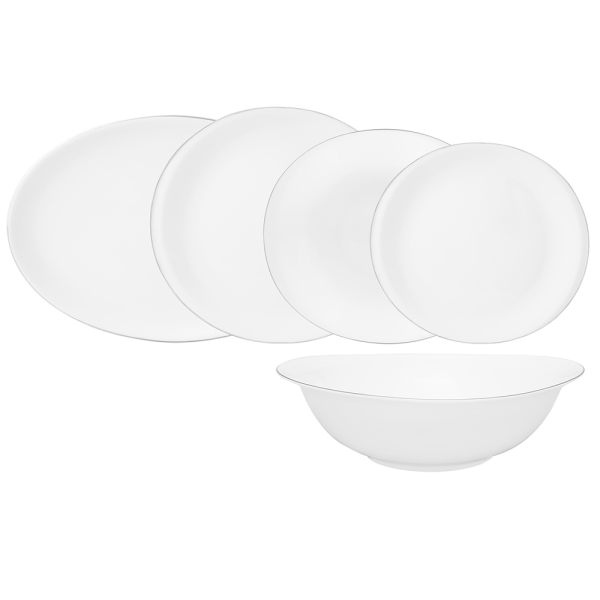 ΙΩΝΙΑ GLAMOUR Σετ φαγητού 19 τεμ πορσελάνης Premium Lines