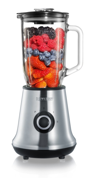 Severin Μπλέντερ για Smoothies με Γυάλινη Κανάτα 1lt 500W Inox