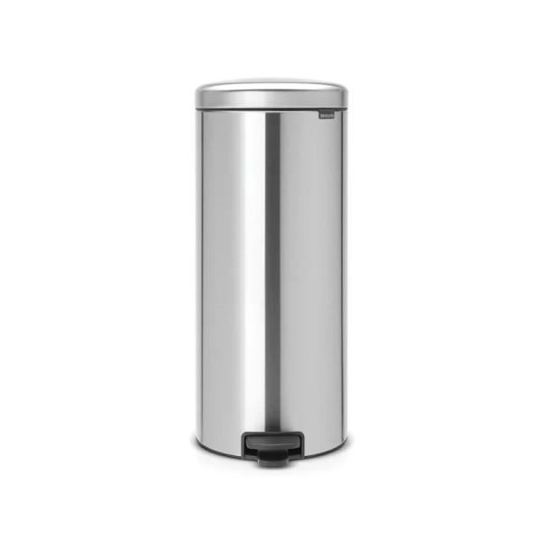 BRABANTIA Δοχείο Απορριμμάτων με Πεντάλ Χρωμέ Ματ New Icon 30lt- 080.1143/80