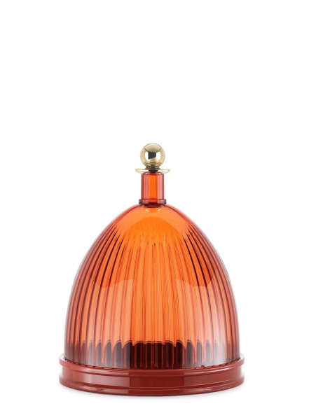 Kartell δισκος μα καπακι dome  La coupole Fabio Novembre  (amber)
