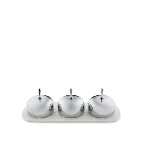Alessi δισκος μς τρεις θεσεις Three-section jam tray σειρα Dressed